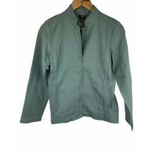 Eileen Fisher Button Up Jacket Coat.  Light Blue S